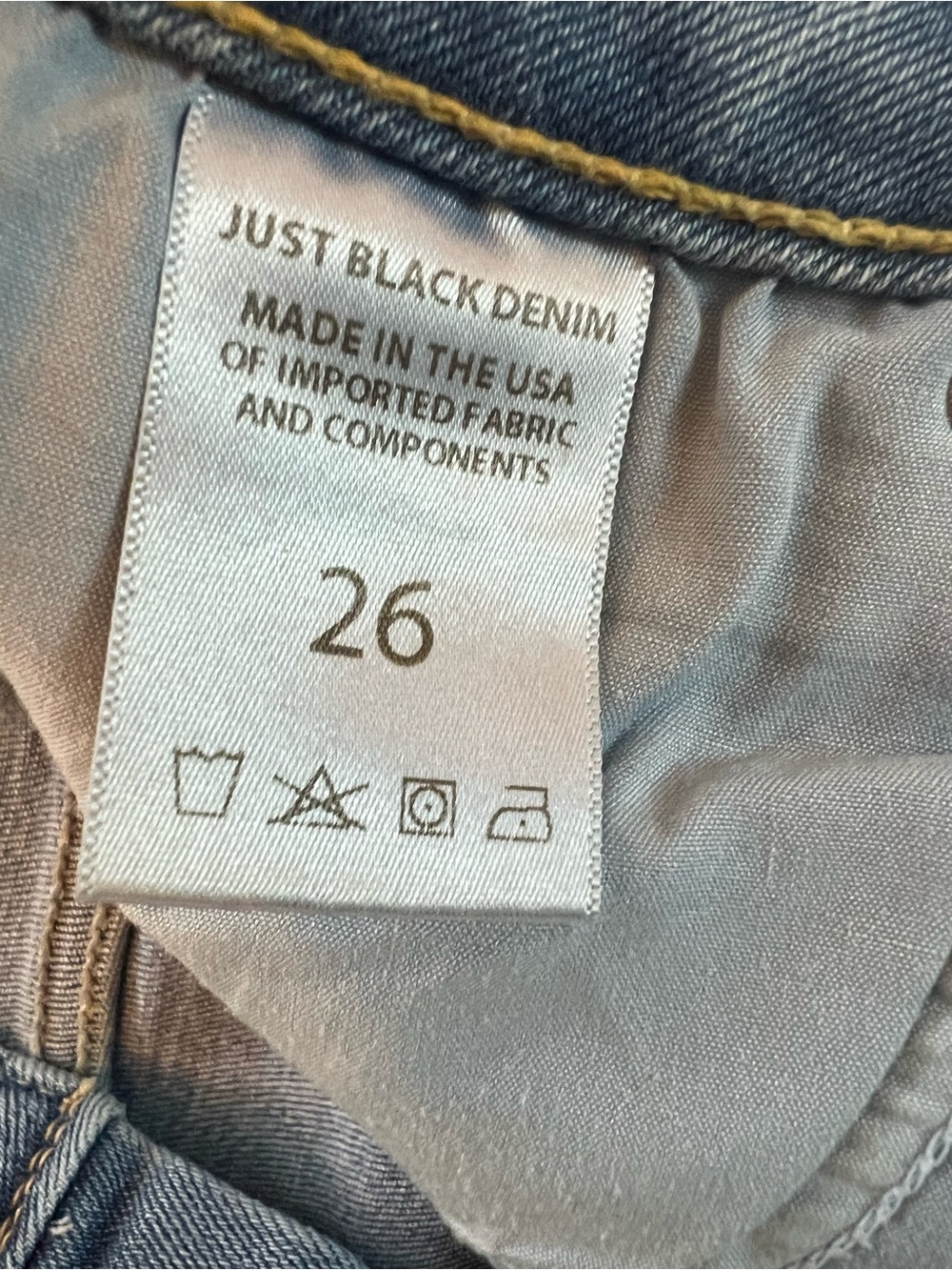 Just Black Denim “The Timeless Wide Leg” /Brandy Cropped Wide Leg Jeans Size 26 - Picture 7 of 8